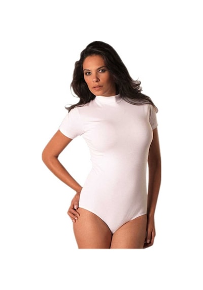 Kadın Çıtçıtlı Body Balıkç Yaka Kısa Kollu 001