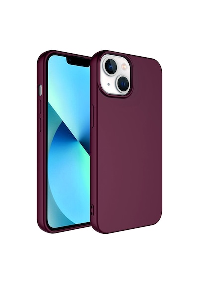Apple Uyumlu iPhone 14 Plus Kılıf Zore Mara Lansman Kapak Koyu Mor