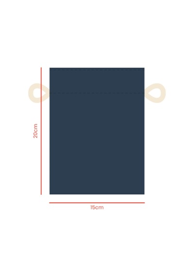 Baghashtag Lacivert Bez Kese 15 Cm X 20 Cm Çok renkli