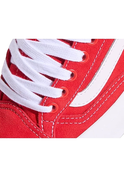 Vans Skate Old Skool 36 + Unisex Günlük Ayakkabı Vn000z3s4pv1 Kırmızı Kırmızı