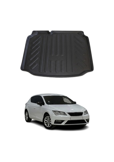 Seat Leon Hb 2013-2020 Arası Uyumlu Araca Özel Kauçuk Tpe Bagaj Havuzu Siyah