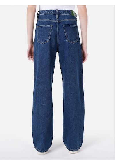 Colins 970 Berry Normal Kesim Yüksek Bel Geniş Paça Denım Kadın Pantolon Cl1067232 Mavi