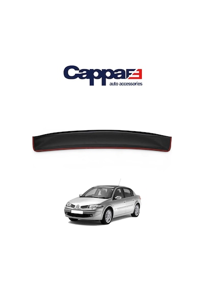 Cappafe Renault Megane Sedan Arka Cam Üstü Spoyler Akrilik Abs