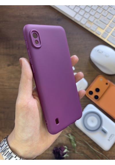 Samsung Galaxy A10 Uyumlu Kamera Korumalı Darbeye Dayanıklı Renk Atmayan Fab Silikon Kılıf Mor