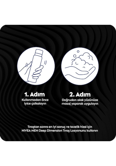 Men Erkek Tıraş Jeli Deep Dimension Aktif Karbon 200ml, Kusursuz Ve Kaygan Tıraş, Sakal Temizleyici