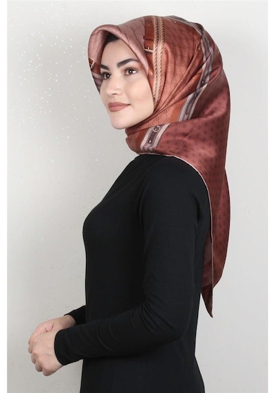 Armine İpek Eşarp Nostalji - 8519-86 Soğan Kabuğu Twill Soğan Kabuğu
