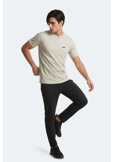 Slazenger Rosalva T Erkek Pamuklu Açık Gri Tişört