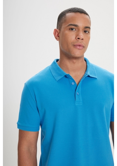 AC&Co / Altınyıldız Classics Altinyildiz Classics Erkek Turkuaz Slim Fit Dar Kesim Polo Yaka %100 Pamuk Tişört 4A4820200001TRKXL Turkuaz AC&Co / Altınyıldız Classics Altinyildiz Classics Erkek Turkuaz Slim Fit Dar Kesim Polo Yaka %100 Pamuk Tişört 4A4820200001TRKXL Turkuaz