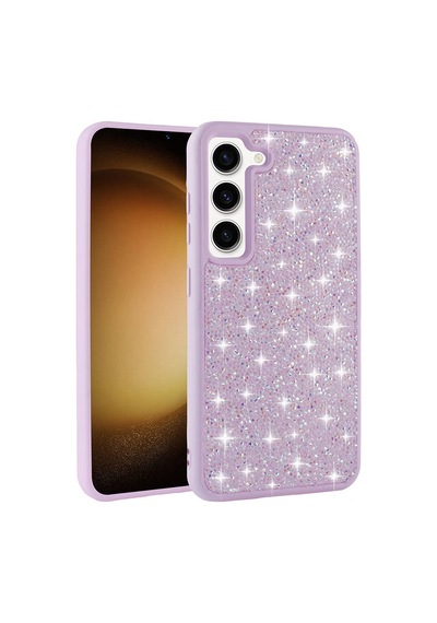 Zore Galaxy S23 Uyumlu Parlak Taşlı Tasarım Pırlanta Ogaa Kılıf-siyah