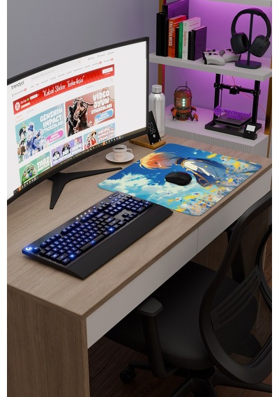 Hunter Hunter Anime V4 - 48x40 Xl Gaming Kauçuk Kaymaz Taban Mouse Pad Fare Altlığı