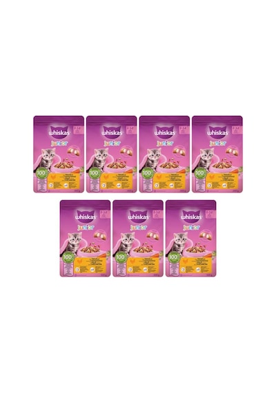 Whiskas Junior Tavuklu Yavru Kedi Maması 300 G X 7