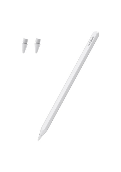 Ven-dens Vd-sp003 Apple Uyumlu iPad Uyumlu Manyetik Tablet Kalemi, Kablosuz Şarj, Avuç İçi Reddetme, 10, Beyaz