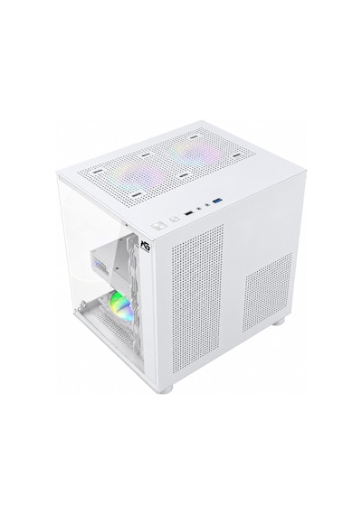 Orion Cube 3x Tuştan Değişen Rgb Fanlı M-atx Boş Bilgisayar Kasası Beyaz