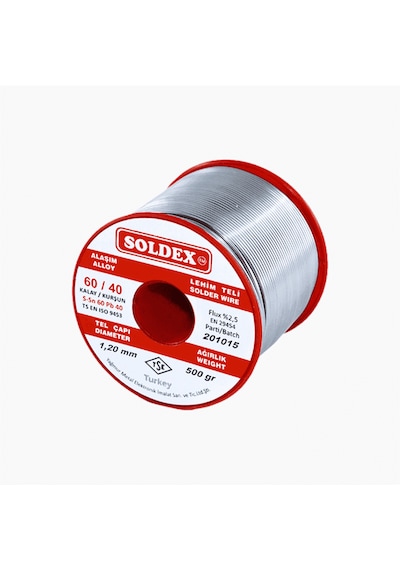 Soldex Lehim Teli 1.2mm 500 Gr Sn60 - Pb40 60/40 601205