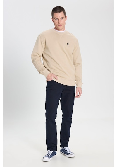 Wrangler Erkek Regular Fit Bisiklet Yaka Bej Sweatshirt - W242726614 Bej