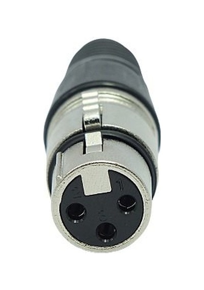 Canon 3 Pin Metal Dişi Jack Fiş