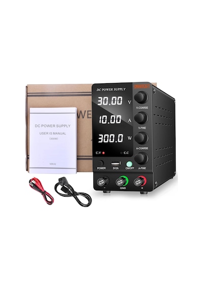 Ayarlanabilir 30v/10a Smps Dc Güç Kaynağı Voltaj Regülatörü Black Sg-c3010
