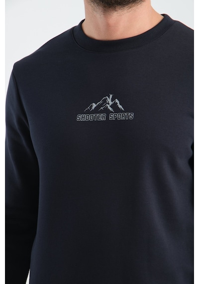 Shooter Sportwear Ribey Tekstil İth.ihr.san.tic.ltd.şti Erkek Üç İplik Sweatshirt Şardonsuz Pamuklu Regular Fit Bisiklet Yaka Spor Sweat Lacivert Shooter Sportwear Ribey Tekstil İth.ihr.san.tic.ltd.şti Erkek Üç İplik Sweatshirt Şardonsuz Pamuklu Regular Fit Bisiklet Yaka Spor Sweat Lacivert