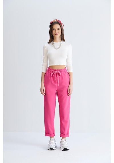Sortie Collection Neva Model Pantolon Fuşya-fuşya Fuşya