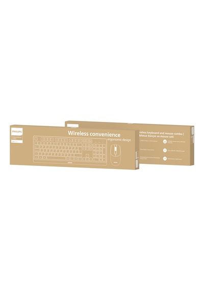 Philips SPT6368 Kablosuz Türkçe Q Klavye & Mouse Set