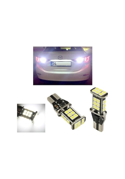 Megamarket06 Mazda 3 Sedan Beyaz Led Geri Vites Ampulü W16w T15