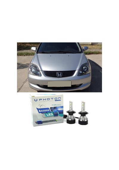 Honda Civic Hb Led Xenon Kısa Far Ampulü H1 Access Yeni Seri Beyaz 2004-2006