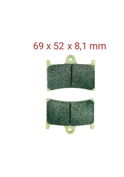 Sevenkardeşler Ön Fren Disk Balatası Fa380 Ithfazer8-Mt-01(05-06)