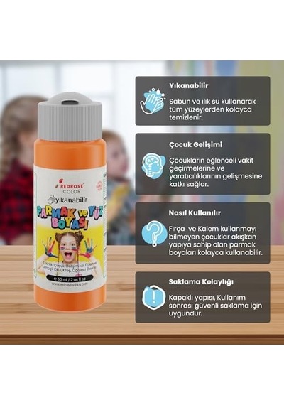 Turuncu Parmak Boyası 60ml Diğer