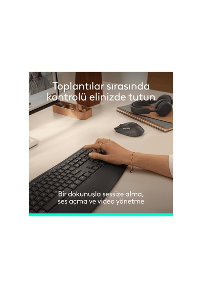 Logıtech Mk880 Signature Comfort Plus Kablosuz Klavye Ve Mouse Seti Siyah 920-014037 Optik