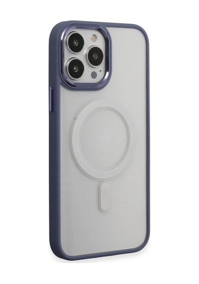 Apple İphone 15 Pro Max Kılıf Room Magneticsafe Silikon - Sierra Blue