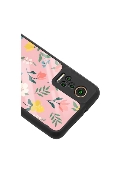 General Mobile Gm 22 Pro Pinky Flowers Tasarımlı Glossy Telefon Kılıfı Çok Renkli