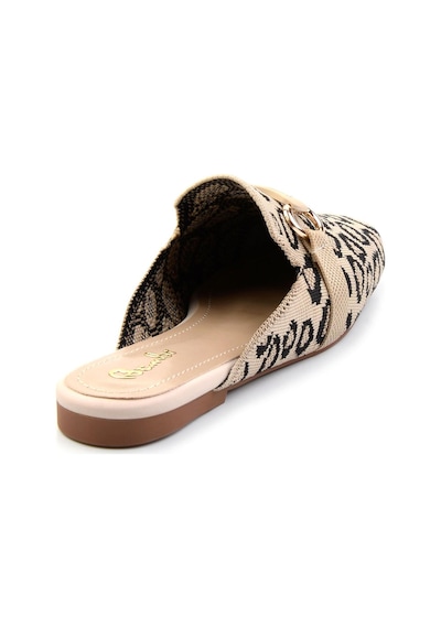 Bambi Bej Leopar Kadın Terlik K04327012482 Leopar