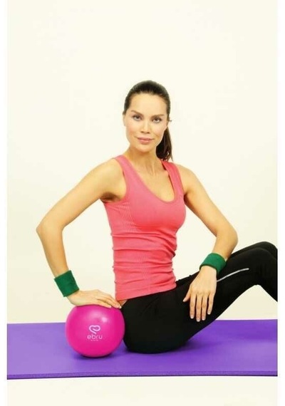 Ebru 20cm Mini Pembe Pilates Topu
