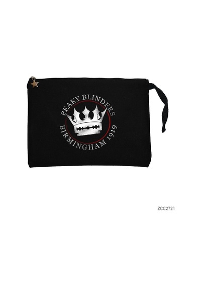 Zepplin Giyim Peaky Bliders 1919 Siyah Clutch Astarlı Cüzdan / El Çantası