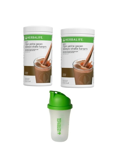 Herbalife 2 Adet Çikolata Shake Ve 1 Shaker