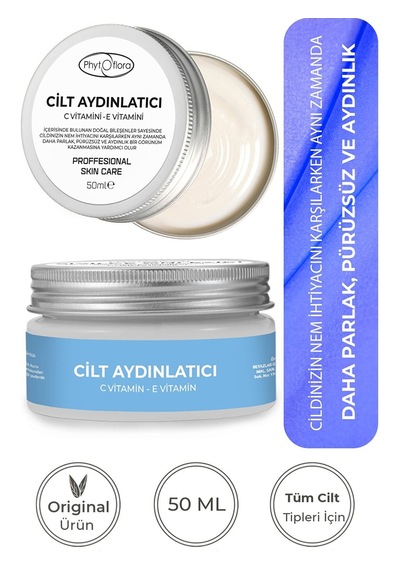 Phytoflora Cilt Aydınlatıcı ve Canlandırıcı Bakım Kremi 50 ML