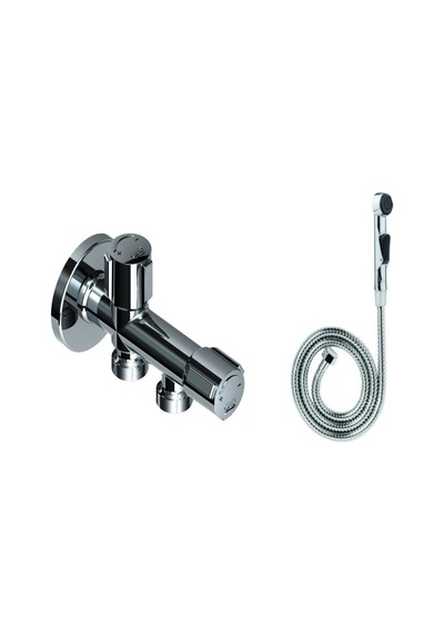 Gpd Ctm01 Çiftli Taharet Ara Musluk + Sts06 Sprey Seti Gri