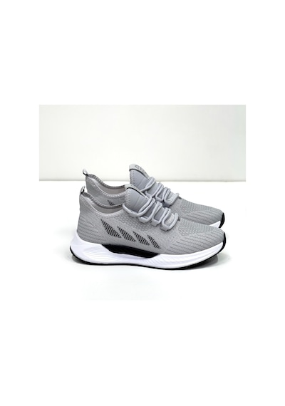 Wipper Ultra Hafif Triko Sneaker - Nefes Alan Ortopedik Poli Taban Kadın Yazlık Spor Ayakkabı Buz Siyah