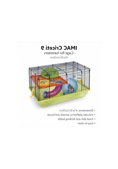 45x31x29 Cm Hamster Kafesi, Lacivert Mavi Renk