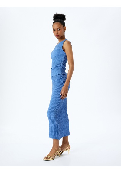 Koton Slim Fit Dokulu Drape Detaylı Yüksek Bel Kalem Etek Mavi 5sak10002uk Mavi Koton Slim Fit Dokulu Drape Detaylı Yüksek Bel Kalem Etek Mavi 5sak10002uk Mavi