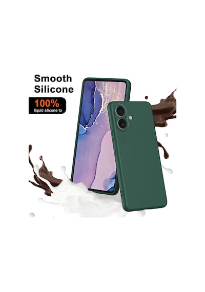 Xiaomi Poco X8 Pro Uyumlu Içi Kadife Lansman Kılıf Ve Şeffaf Temperli Cam Ekran Koruyucu Koyu Yeşil