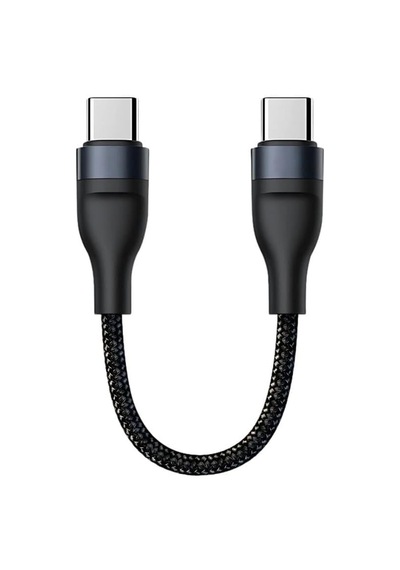 Super Şarj 5a 66w Type-c Şarj Kablosu Kısa Type-c Powerbank Şarj Kablosu Örgü Kopmaz Kablo Standart