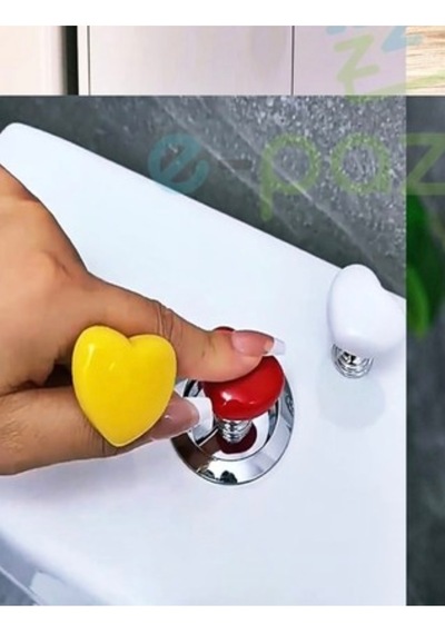 4 Adet Kalp Şekilli Yapışkanlı Çekmece Tutucu Dolap Gardırop Tutacak Kapı Pencere Çekmece Kulp Çok Renkli