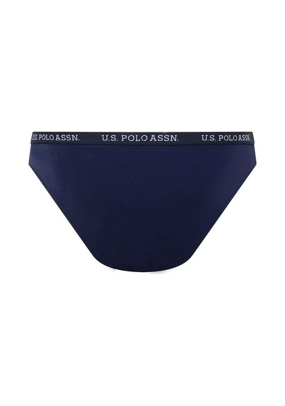 U.S. Polo Assn. Kadın Lacivert Kalın Kenarlı Lastikli Bikini Alt 21511