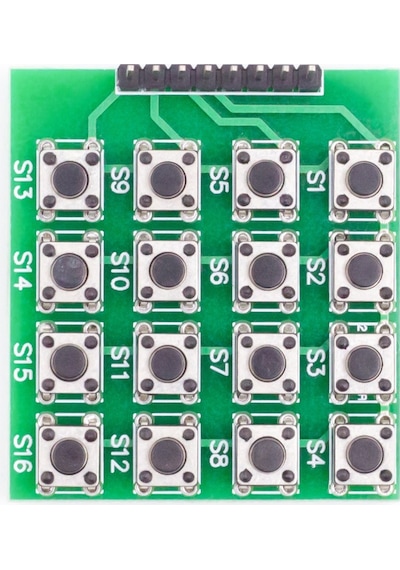 4 x 4 Matrix Keyboard Keypad 16 Buton Tuş Takımı Keyboard Klavye Alarm Şifre Kilit Güvenlik Röle