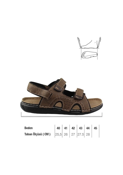 Gezer Yazlık Erkek Sandalet (554653084) Kahverengi