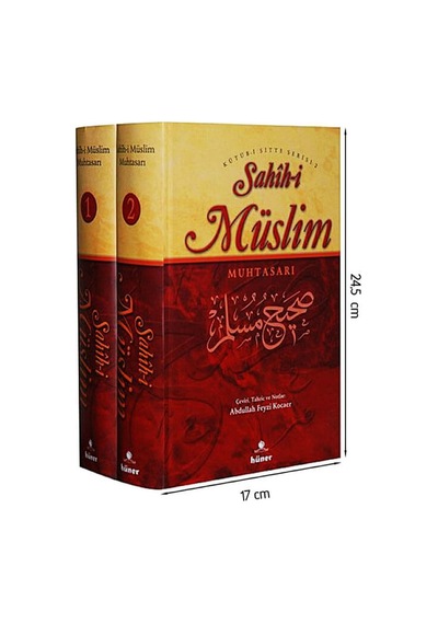Sahihi Müslim Muhtasarı - 2 Cilt Büyük Boy Şamua-1466