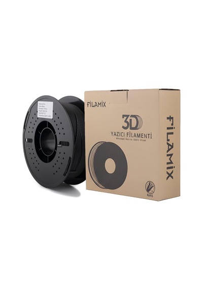 Pla+ Siyah Filament 1,75mm 1kg - Bisiparisver, Flmx001 Çok Renkli