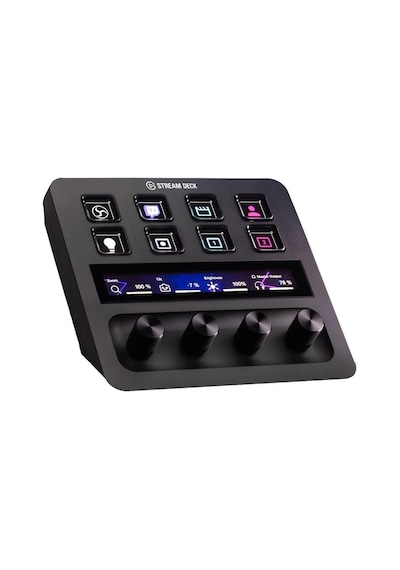 Elgato Stream Deck + Xlr Ses Mikseri Ve Denetleyici, Arka Xlr'den Usb'ye Mikrofon Arayüzü, Podcasting, Yayın, İç