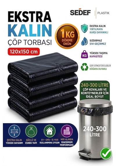 120x150 Çöp Ve Taşıma Torbası 1kg